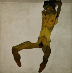 Seated Male Nude (Self-Portrait)